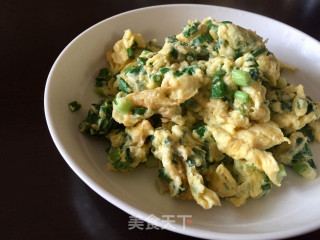 小葱炒鸡蛋的做法步骤：7