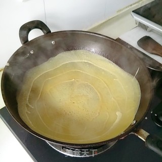红薯粉鸡蛋皮的做法步骤：10