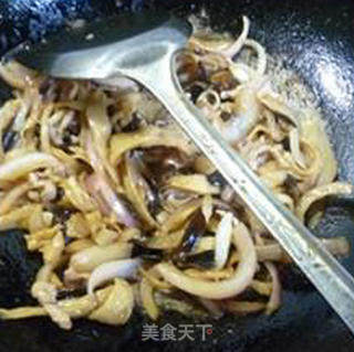 三丝炒面筋的做法步骤：14