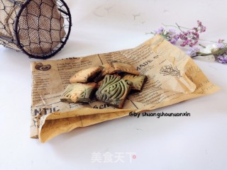 抹茶随心饼干的做法步骤：11