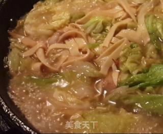 五花肉白菜干豆腐煲的做法步骤：6