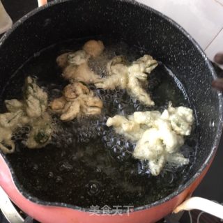 炸薄荷的做法步骤：13