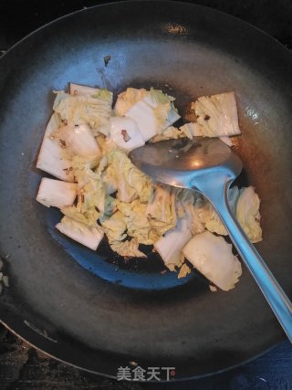 炒白菜豆腐的做法步骤：6