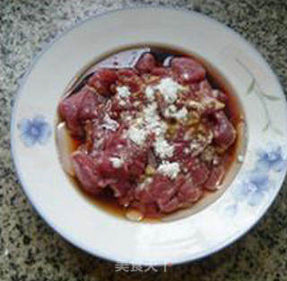 毛豆茭白炒牛肉的做法步骤：4