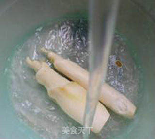 毛豆茭白炒牛肉的做法步骤：6