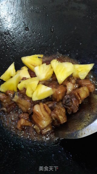 菠萝烧排骨的做法步骤：11