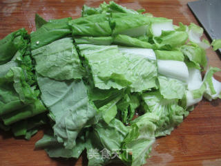 小肉丸炒五号菜的做法步骤：4
