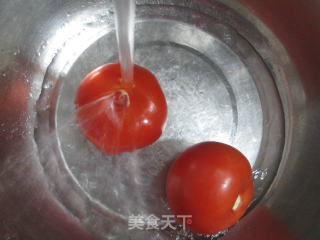 番茄炒玉米粒的做法步骤：2