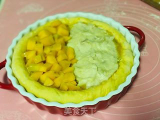 芝“芯”榴芒虾仁披萨的做法步骤：15
