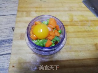 蔬菜鸡肉饼的做法步骤：3