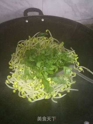 苦刺心炒黄豆芽的做法步骤：4