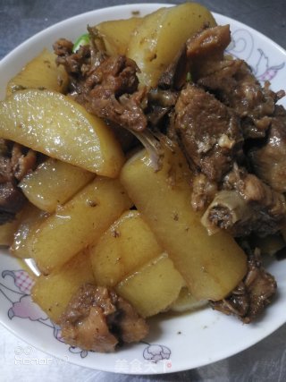 鸭肉焖萝卜条的做法步骤：12
