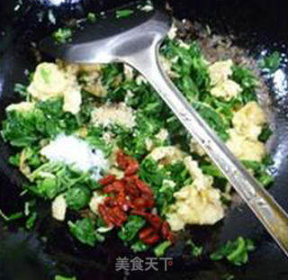 白米苋炒鸡蛋的做法步骤：11
