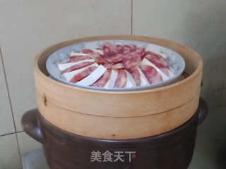 腊肠蒸豆腐的做法步骤：7