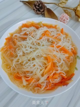 胡萝卜粉丝汤的做法步骤：7