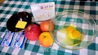 苹果隐形蛋糕的做法步骤：1