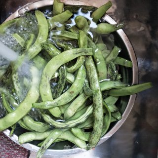 排骨豆角焖绿南瓜的做法步骤：2