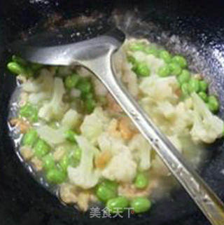 毛豆开洋花菜的做法步骤：9