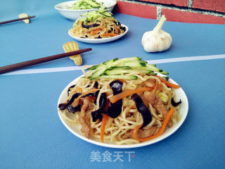 肉丝时蔬炒面的做法步骤：16