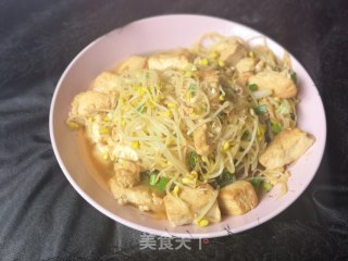 豆腐炒豆芽的做法步骤：5