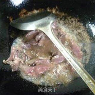 韭菜芽炒猪心的做法步骤：7