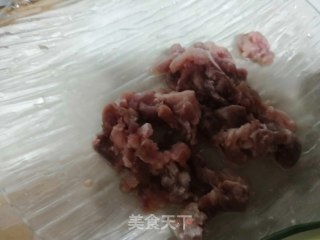 肉末炒不老豆的做法步骤：2