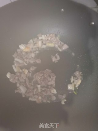 肉末炒不老豆的做法步骤：3