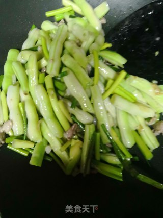 肉末炒不老豆的做法步骤：5