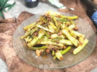 肉末炒不老豆的做法步骤：7
