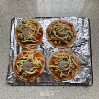 饺子皮披萨的做法步骤：9