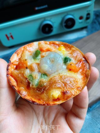 饺子皮披萨的做法步骤：12