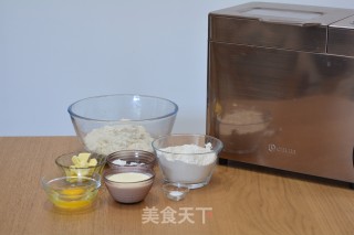 中种淡奶油吐司双份的做法步骤：2