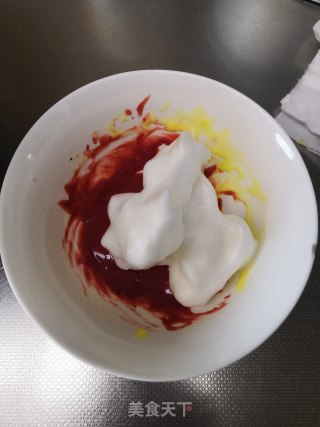 红丝绒戚风的做法步骤：9