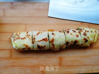 秋葵鸡蛋卷饼的做法步骤：12