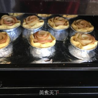 烤苹果玫瑰花的做法步骤：12