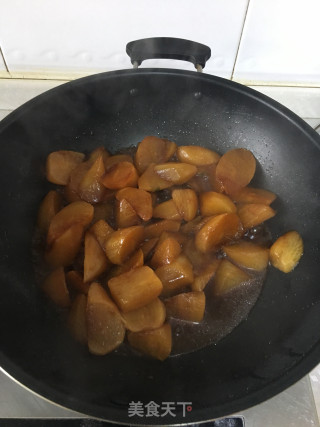 蚝油素烧萝卜的做法步骤：5