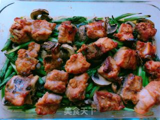 子排烤芦笋蘑菇的做法步骤：19