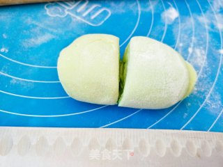 绿玫瑰花馒头的做法步骤：7