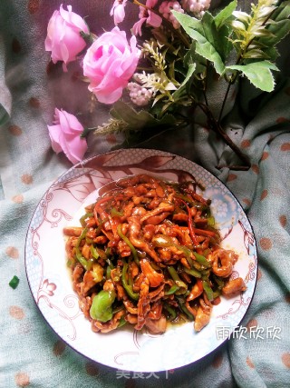 青椒肉丝的做法步骤：8
