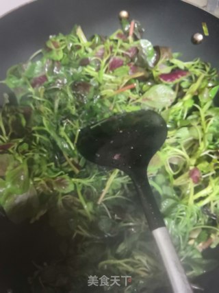 蒜炒苋菜的做法步骤：3