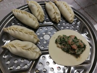 韭菜芋泥蒸饺的做法步骤：7