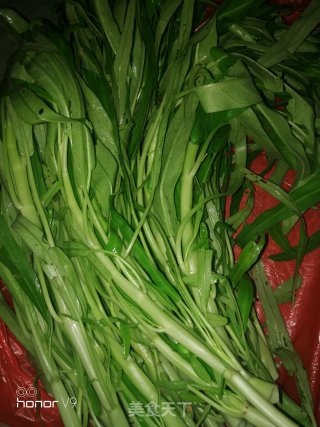 蒜香空心菜的做法步骤：1