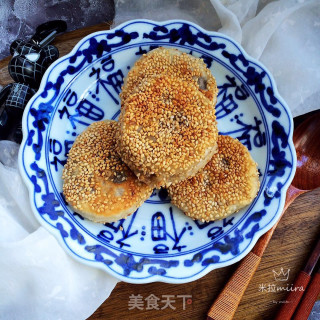 枣泥芝麻饼的做法步骤：10