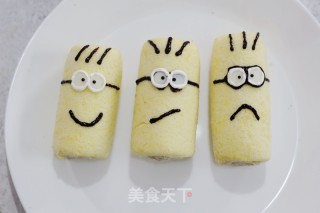 小黄人香蕉蛋糕卷的做法步骤：18
