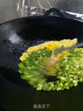 蒜苔炒鸡蛋的做法步骤：4