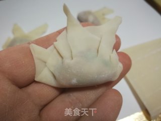 猪肉槐花酸汤馄饨的做法步骤：12