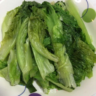 蚝油浇汁生菜的做法步骤：2