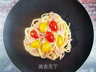 番茄火腿意大利面的做法步骤：12