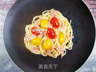 番茄火腿意大利面的做法步骤：13