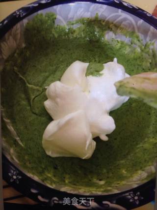 芝士蛋糕（菠菜味）的做法步骤：9